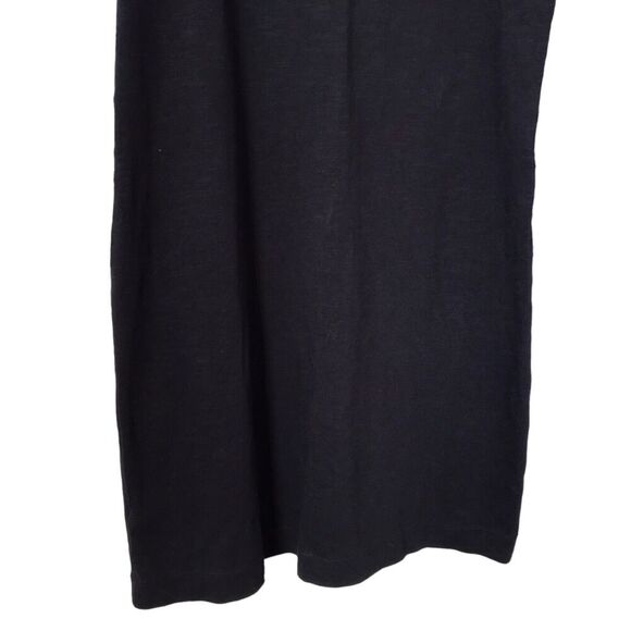 Loft Dress Womens Size S Navy Blue Embroidered Eyelet 3/4 Bell Sleeve Shift Boho - Picture 3 of 12